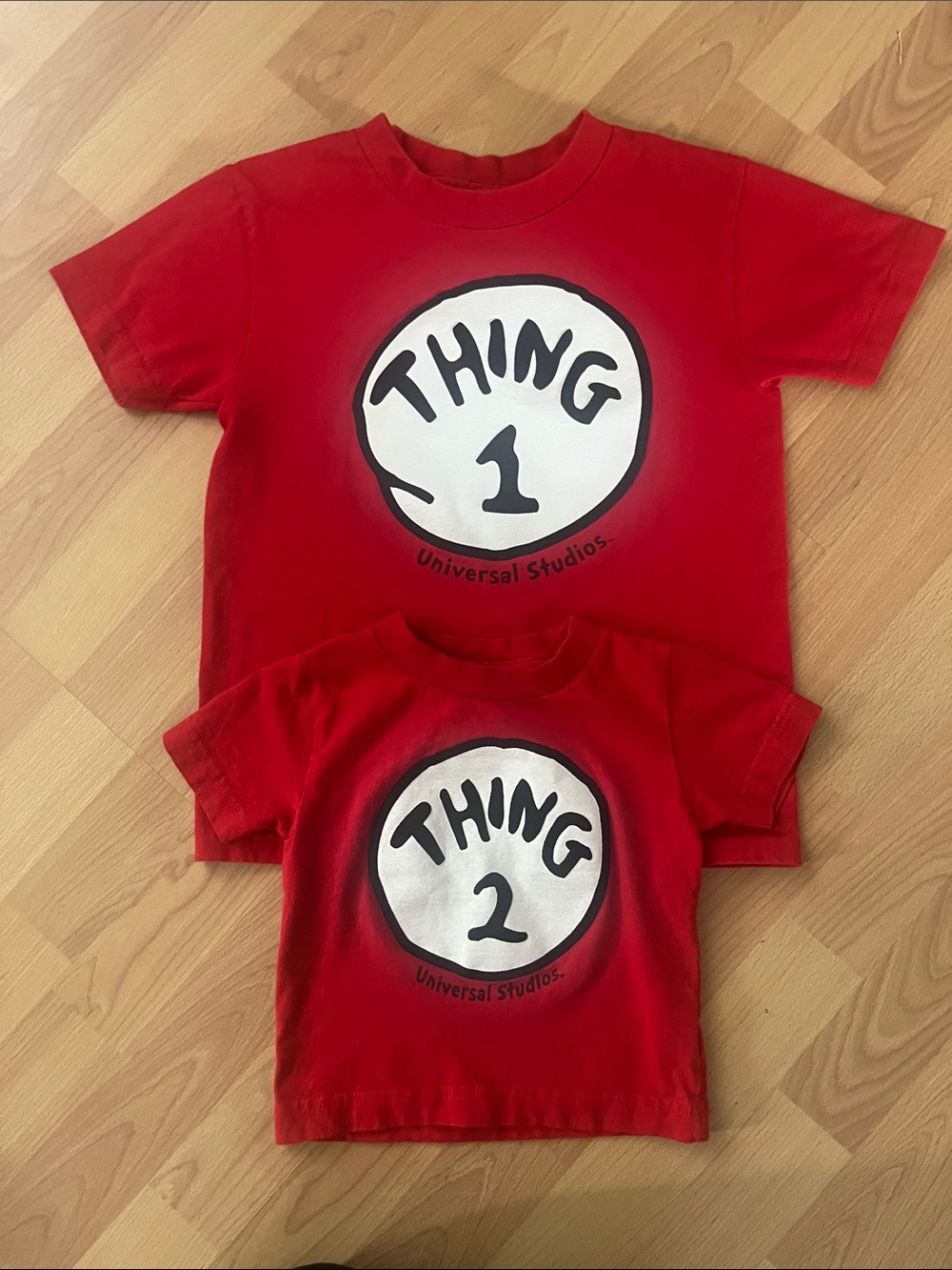 Universal Red Kids "Thing 1" & "Thing 2" Graphic Tees